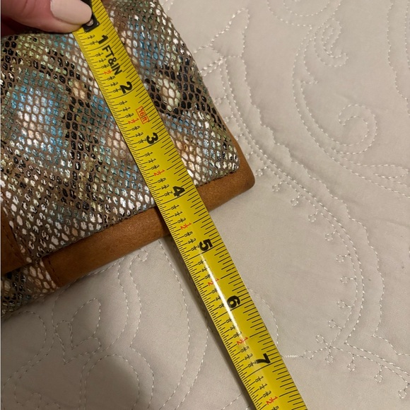 HOBO Tan and Snake Print Clutch - Picture 6 of 6